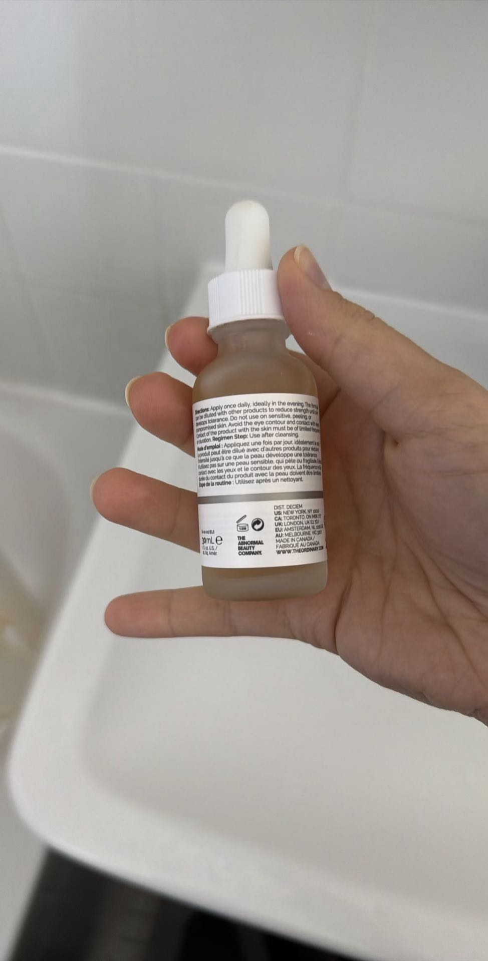 The Ordinary 30 ml serum (specific variant not legible)