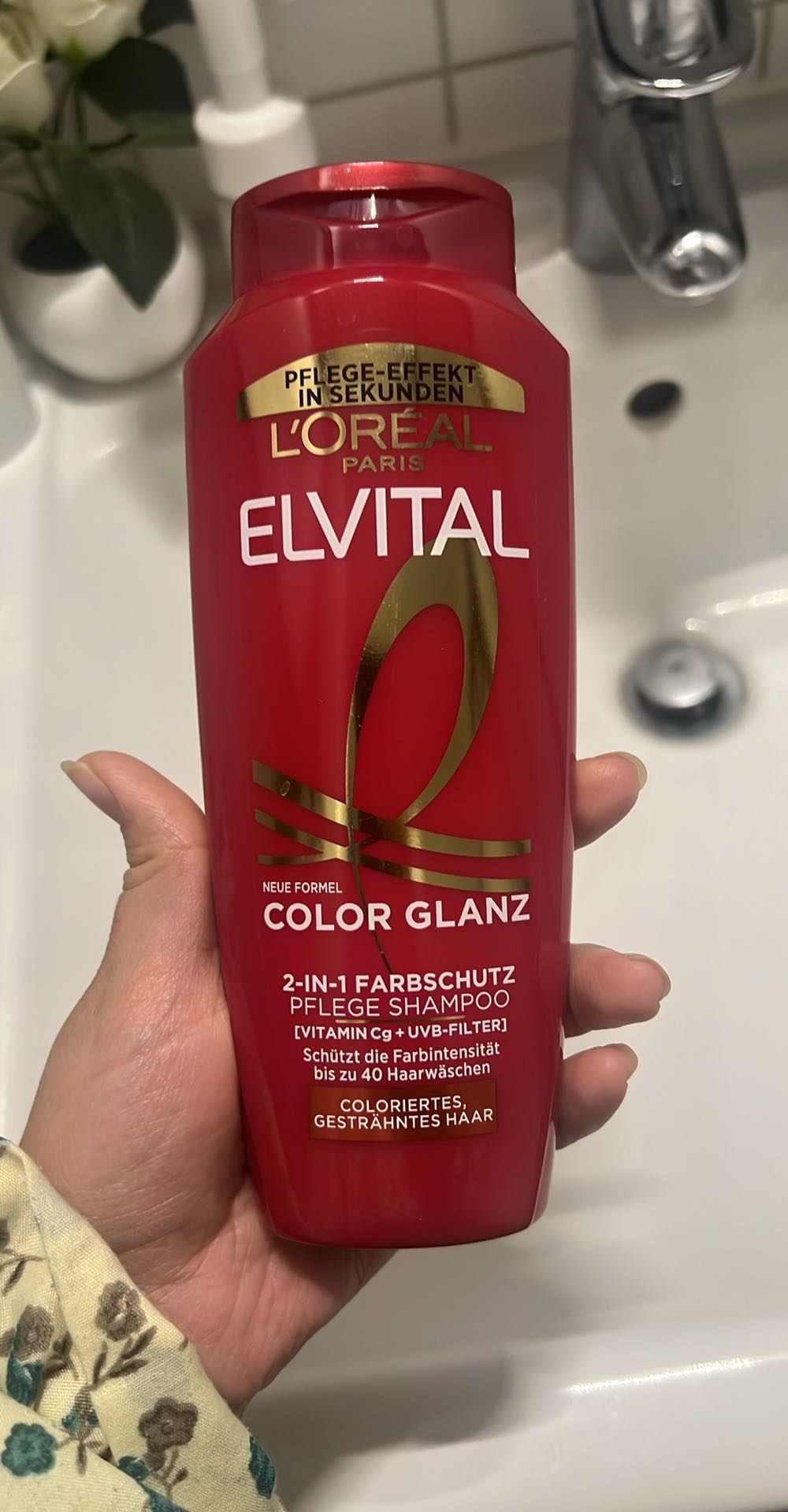 Elvital Color Glanz 2-in-1 Farbschutz Pflege Shampoo