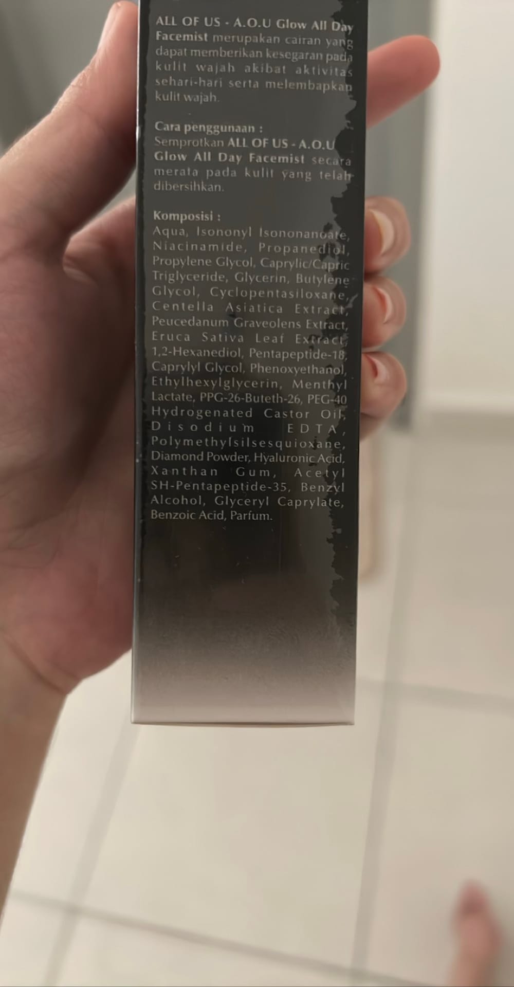ALL OF US - A.O.U Glow All Day Facemist