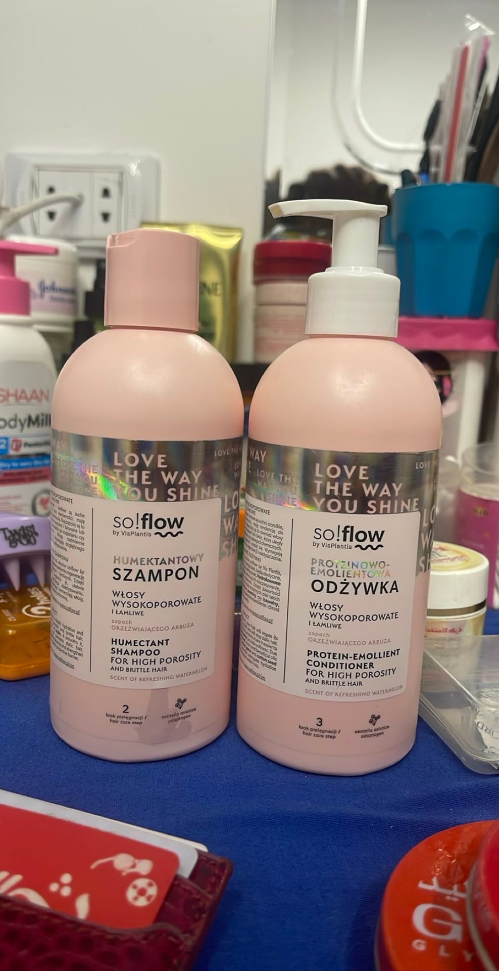 so!flow by VisPlantis Humektantowy Szampon Włosy Wysokoporowate i Łamliwe / Proteinowo-emolientowa Odżywka Włosy Wysokoporowate i Łamliwe