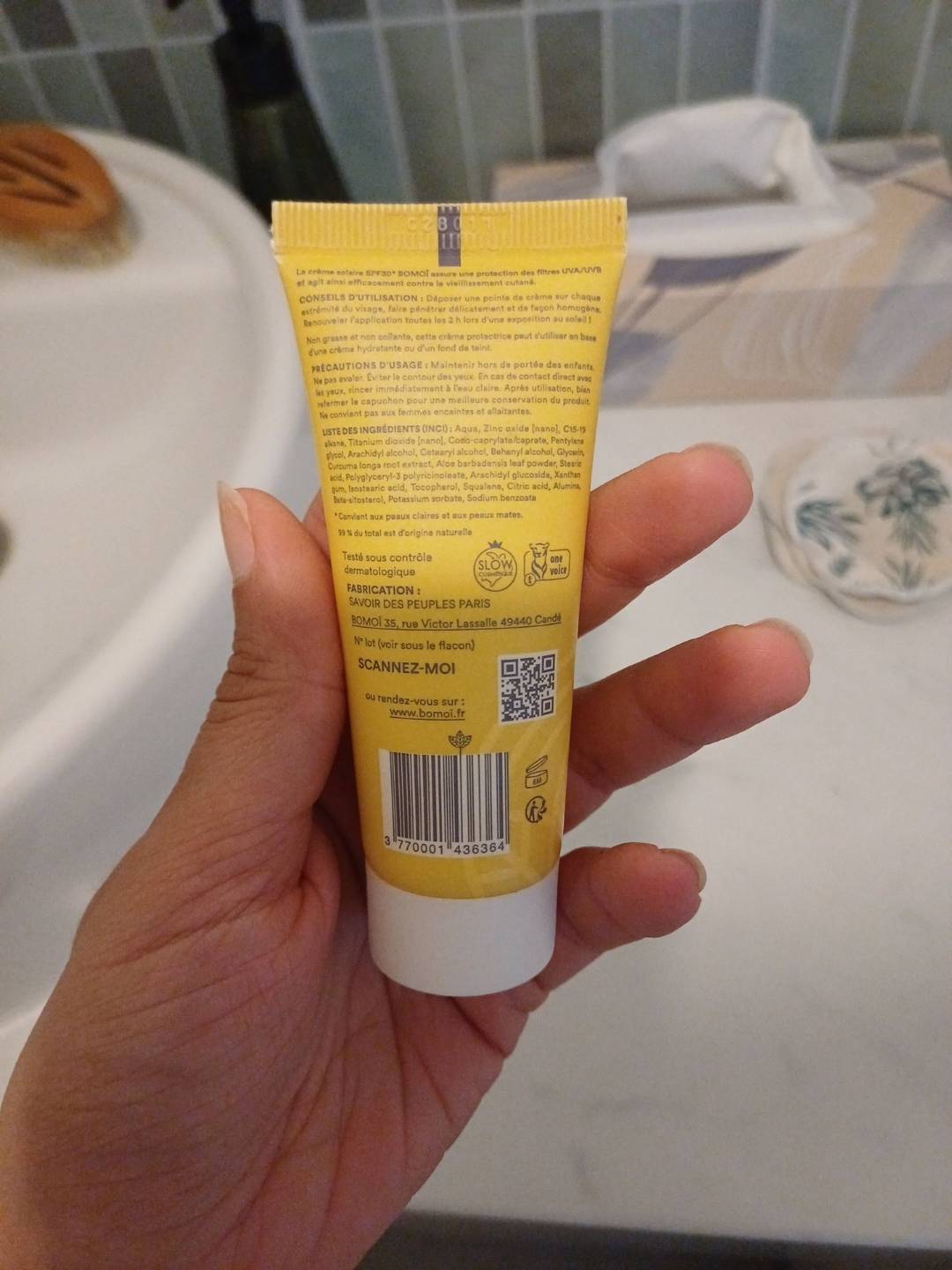 Crème solaire SPF30+ BOMOI